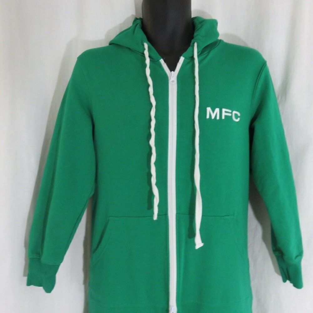 New Green Hooded One Piece Pajamas S Manchester United Football Soccer Club UK